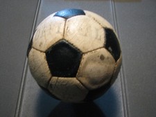vintage Pallone palla calcio football ball leather cuoio anni 70 pentagoni