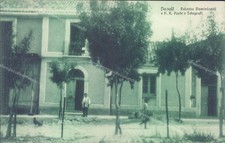 ag26 cartolina davoli palazzo dominianni e r.r.poste e telegrafi catanzaro