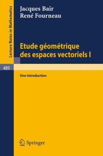 Etude geometrique des - etude,