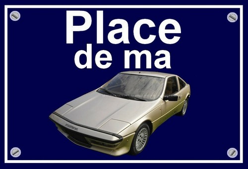 Plaque place ma matra - plaque, de