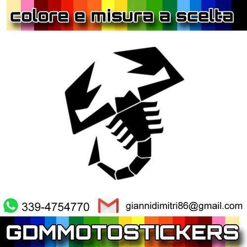 Adesivo logo abarth scorpione - adesivo,