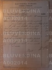 A2014 COMO MENAGGIO 1881 BATTISTA VITALI FABBRO FERRI DA STIRO FATTURA