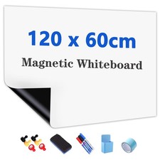 JOMUSAGA Lavagna Bianca Magnetica Adesiva Cancellabile 120 x 60 cm Lavagna