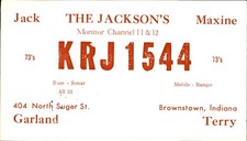 Scheda radio vintage qsl - qsl, cb