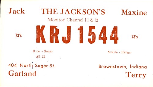 Scheda radio vintage qsl - radio, cb