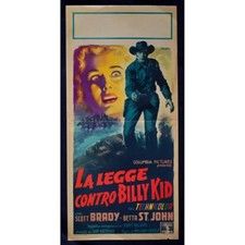 locandina LA LEGGE CONTRO BILLY KID scott brady betta st john A B173