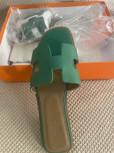 Sandals hermes oran green - hermes,