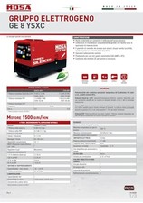 MOSA gruppo elettrogeno GE 8 YSXC