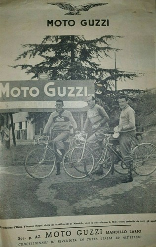 Moto guzzi - guzzi, ciclismo
