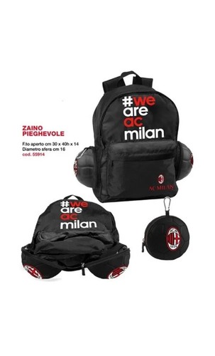 Zaino milan squadra calcio - milan,