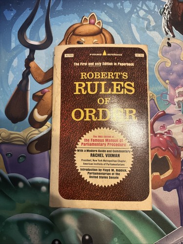 Robert rules order - rules,