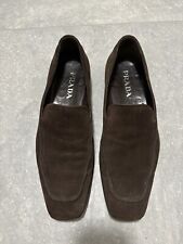 Mocassini uomo Prada scamosciati