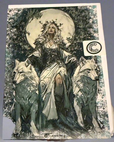 Carta strega bianca - carta, yule