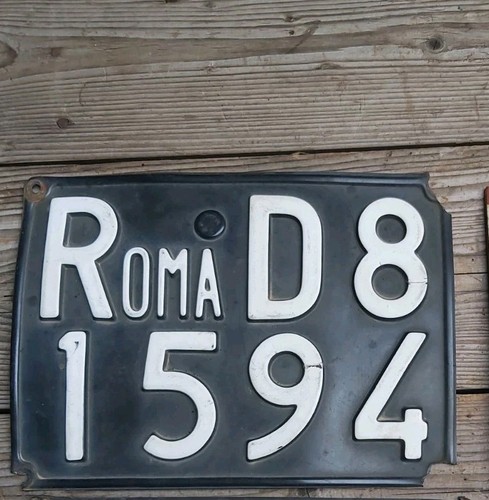 Targa roma auto epoca - targa,