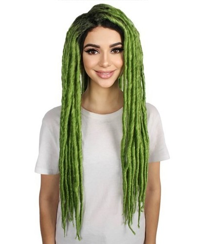 Parrucca dreadlock verde lime - dreadlock,