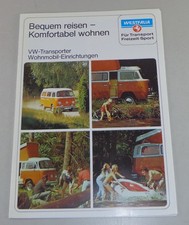 Brochure / depliant VW T2