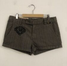 YELL! INDUSTRY Shorts grigio nero verde quadretti quadri tartan Tg 29 Cotone