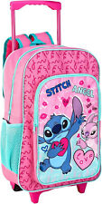 Per Bambini Lilo & Stitch Rosa Bagaglio Trolley Zaino Valigia Cabina Viaggi