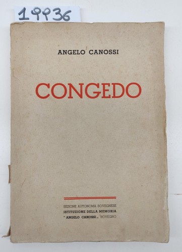 Angelo canossi congedo - angelo,