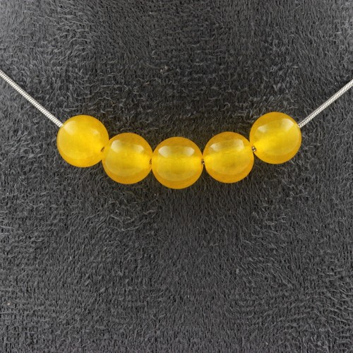 Collana perle agata - perle, giallo