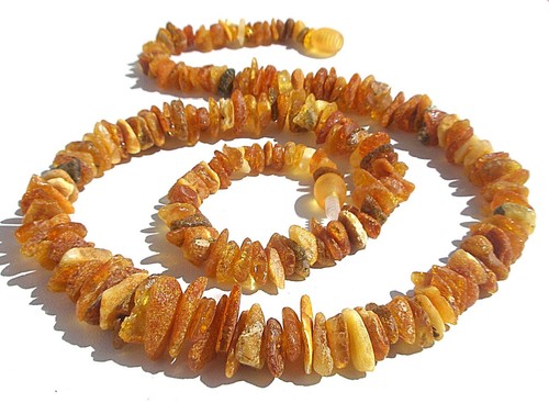 Collana ambra baltica naturale - collana,