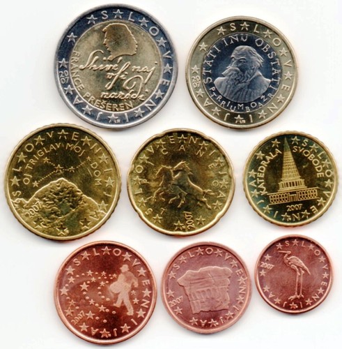 Slovenia slovenija euro - slovenia, monete