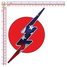 flash u.s.a. sticker adesivi auto moto casco tuning helmet print pvc 1 pz.