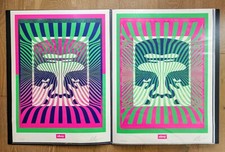 Set icona Op-Art verde sfumato