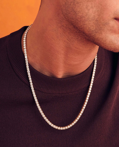 Collana tennis oro uomo - tennis, pl.