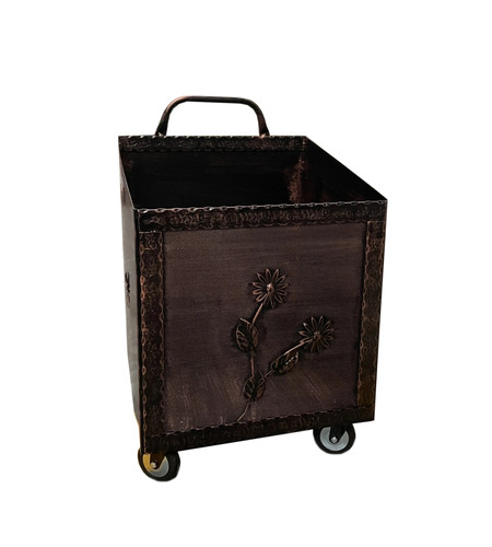 Porta pellet legna con - con, ruote