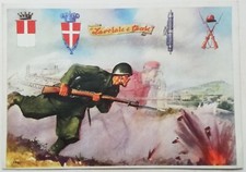 CARTOLINA DISTRETTO MILITARE DI VARESE GARIBALDINI FANTERIA FANTI GUERRA M2