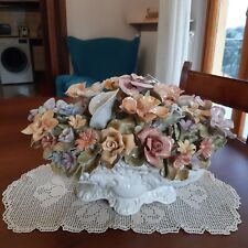 Centrotavola a fiori grande in ceramica Bassano