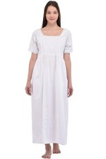Camicia da notte lunga bianca