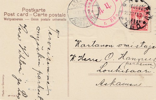 Finlandia 1915 cartolina di - finlandia:, 1915: