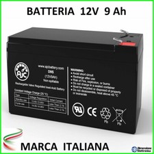 Batteria 12v 9ah gel Piombo Ermetica Elettronica Avviamento come FIAMM 12FGH36