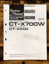 Pioneer CT-X500 CT-X700W
