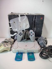Sony PS One Console - Grigia Con Scatola E 2 Controller + Memory Card E Cavi