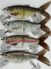 TYG Silencer Junior confezione da 4 esche da sci Glide lotto 3 pollici NUOVE A