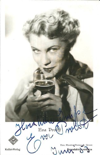 Eva probst autografo - probst, originale