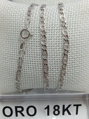 Collana oro bianco 750 18 - in,