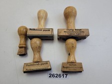 5 timbri legno "plastica