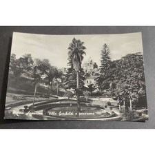 Cartolina Piazza Armerina - Villa Garibaldi e Panorama