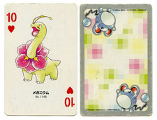 Carta da gioco 2000 Meganium 10 of Hearts Pokemon Argento Parte 2 Giappone originale