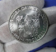 PORTOGALLO 1000 scudi ARGENTO 1998 monete commemorative KM#708 Santa Casa del...