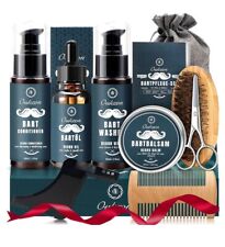 Kit Barba per Uomo, 10 in 1 Set Regalo Cura Della Barba Uomo Completo Profession