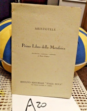 ARISTOTELE PRIMO LIBRO DELLA METAFISICA - BRUNO WIDMAR - ITALIA NOVA 1944