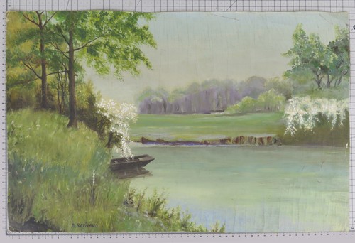Vecchio quadro olio - vecchio, firmato