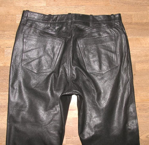 Pantaloni uomo pelle neri - pantaloni,