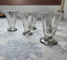 Modernariato: Set 6 bicchierini rosolio/liquore fumé