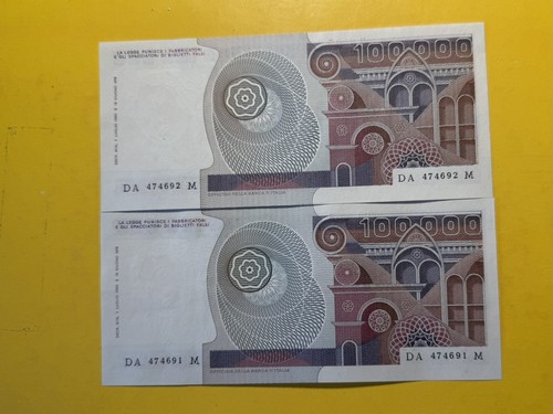 100000 lire fds - lire, fds,